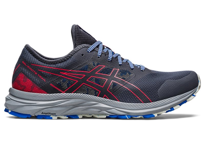 Men\'s Asics Gel-eXCite Trail Running Shoes Carrier Grey/Electric Red Canada | CA2967-447