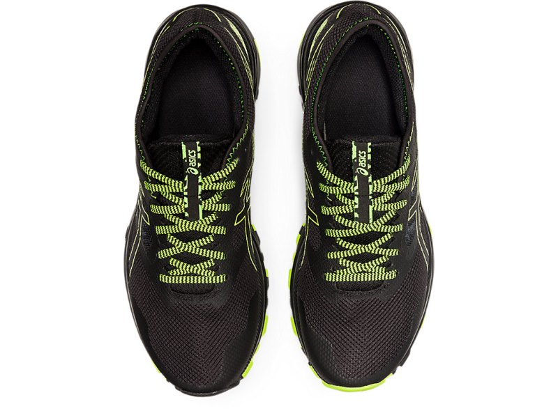 Men's Asics Gel-eXCite Trail Running Shoes Black/Hazard Green Canada | CA5142-479