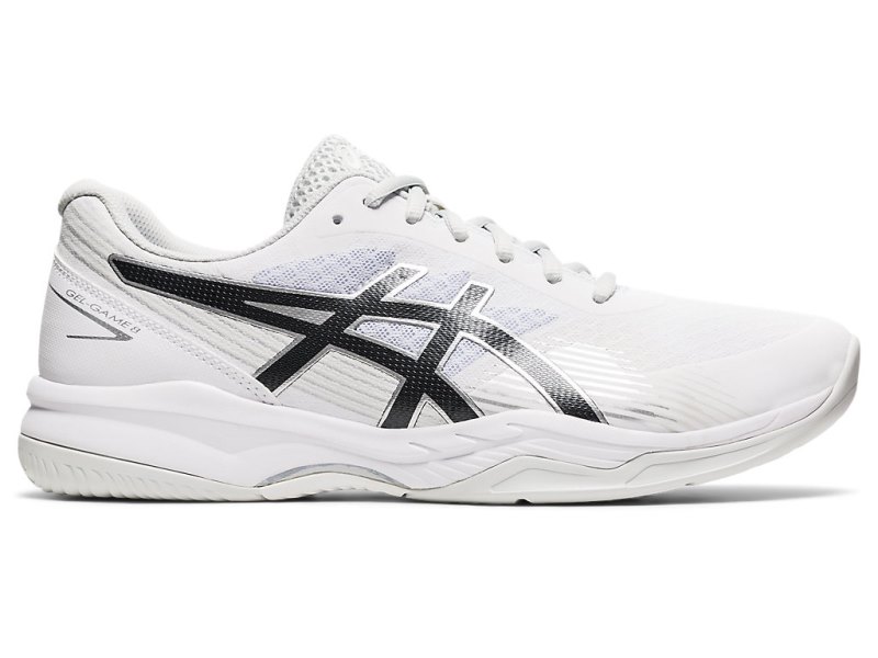 Men\'s Asics Gel-game 8 Tennis Shoes White/Black Canada | CA6468-849