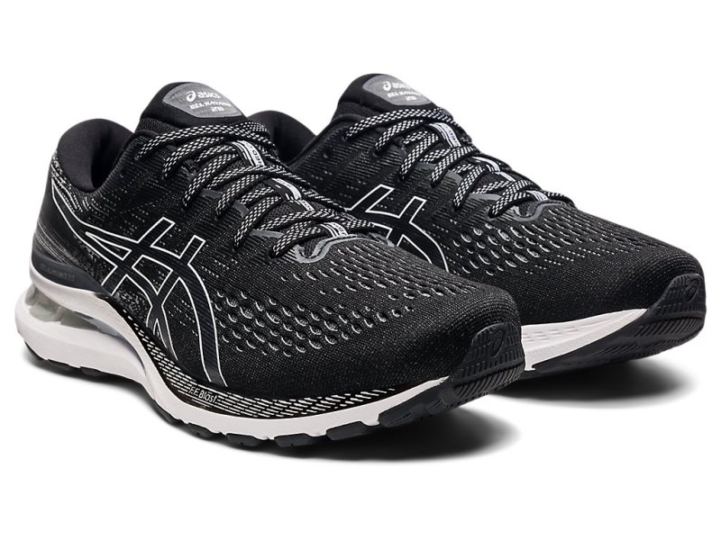 Men's Asics Gel-kayano 28 Running Shoes Black/White Canada | CA7435-750