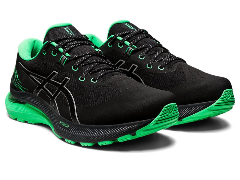 Men's Asics Gel-kayano 29 Lite-show Running Shoes Black/New Leaf Canada | CA2948-825