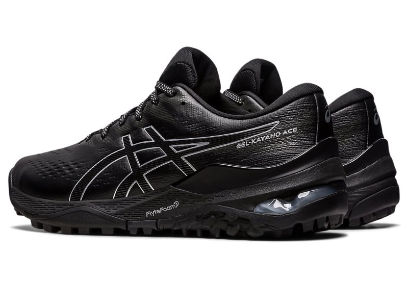 Men's Asics Gel-kayano ACE Golf Shoes Black/Black Canada | CA8643-636