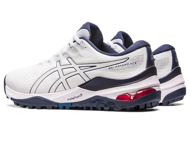 Men's Asics Gel-kayano ACE Golf Shoes White/White Canada | CA1182-076