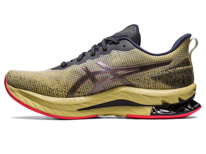 Men's Asics Gel-kinsei Blast LE 2 Running Shoes Olive Oil/Electric Red Canada | CA0121-149