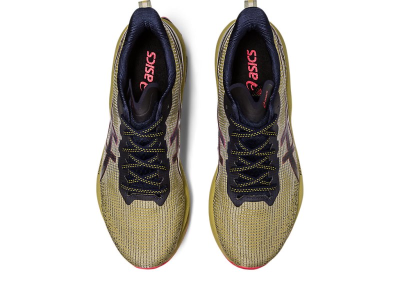 Men's Asics Gel-kinsei Blast LE 2 Running Shoes Olive Oil/Electric Red Canada | CA0121-149