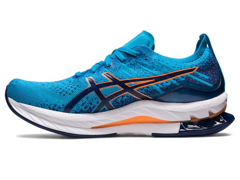 Men's Asics Gel-kinsei Blast Running Shoes Island Blue/Sun Peach Canada | CA1646-797