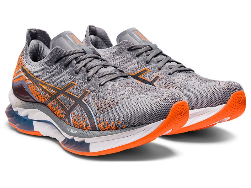 Men's Asics Gel-kinsei Blast Running Shoes Sheet Rock/Shocking Orange Canada | CA7473-559