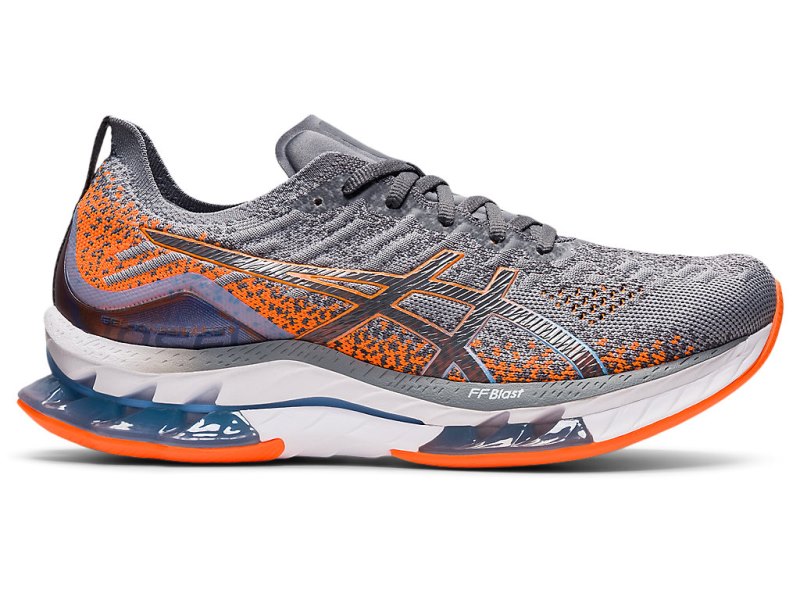 Men\'s Asics Gel-kinsei Blast Running Shoes Sheet Rock/Shocking Orange Canada | CA7473-559