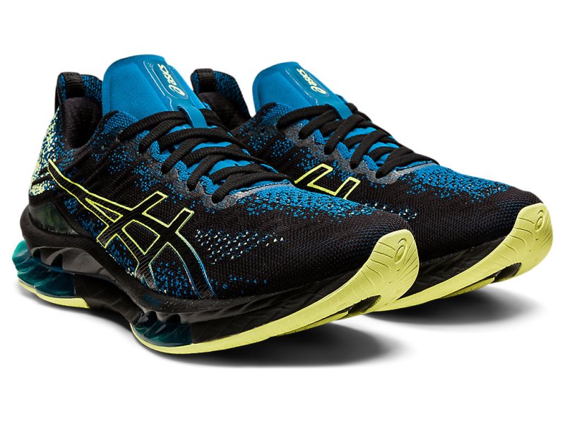 Men's Asics Gel-kinsei Blast Running Shoes Black/Glow Yellow Canada | CA7885-068