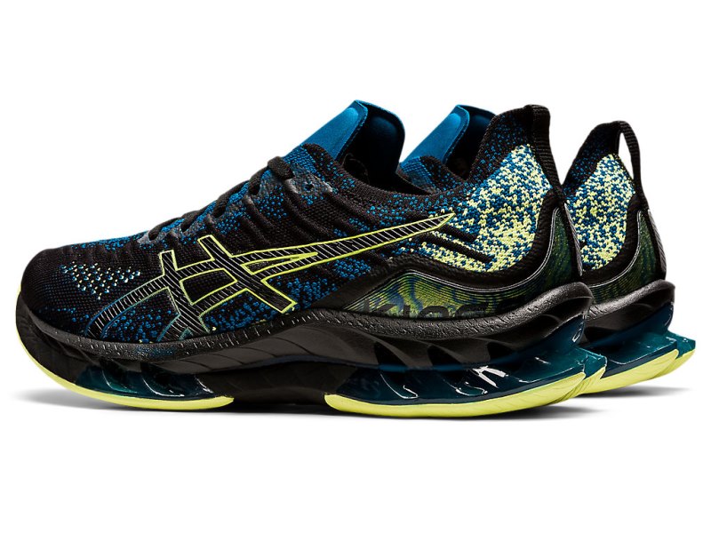 Men's Asics Gel-kinsei Blast Running Shoes Black/Glow Yellow Canada | CA7885-068