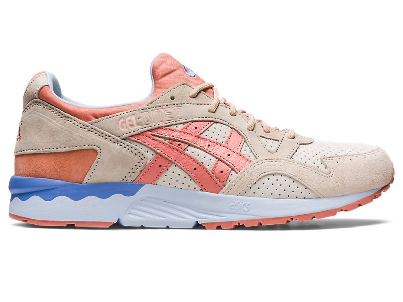 Men\'s Asics Gel-lyte V Spring In Japan Sneakers Cream/Salmon Canada | CA3088-606