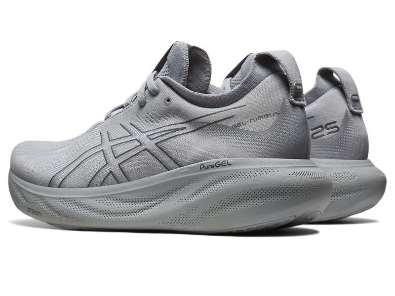 Men's Asics Gel-nimbus 25 Running Shoes Sheet Rock/Carrier Grey Canada | CA0360-536