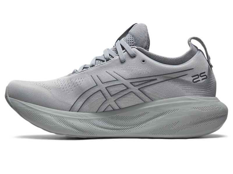 Men's Asics Gel-nimbus 25 Running Shoes Sheet Rock/Carrier Grey Canada | CA0360-536