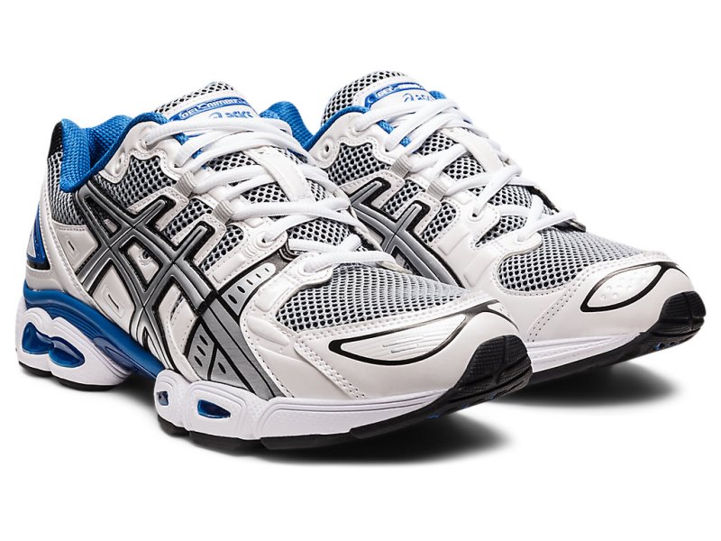 Men's Asics Gel-nimbus 9 Sneakers White/Lake Drive Canada | CA0538-209