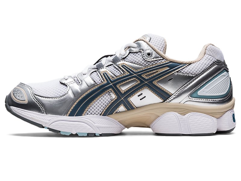 Men's Asics Gel-nimbus 9 Sneakers White/Steel Grey Canada | CA7738-692