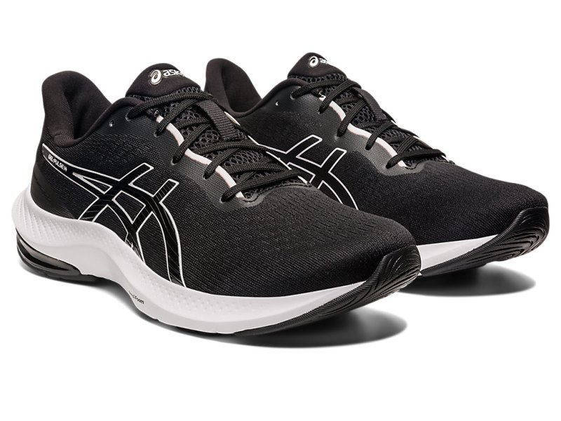 Men's Asics Gel-pulse 14 Running Shoes Black/White Canada | CA2582-676