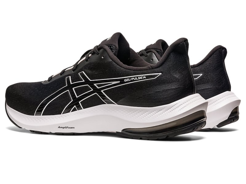 Men's Asics Gel-pulse 14 Running Shoes Black/White Canada | CA2582-676