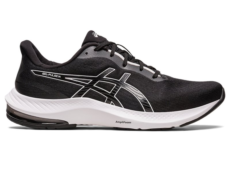 Men\'s Asics Gel-pulse 14 Running Shoes Black/White Canada | CA2582-676