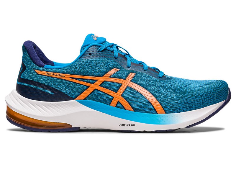 Men\'s Asics Gel-pulse 14 Running Shoes Island Blue/Sun Peach Canada | CA5638-304