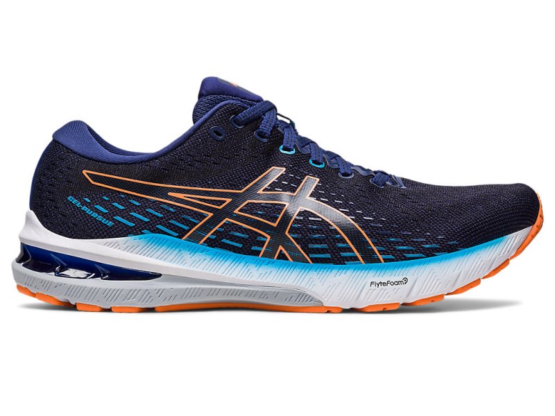 Men\'s Asics Gel-pursue 8 Running Shoes Indigo Blue/Sun Peach Canada | CA9686-446