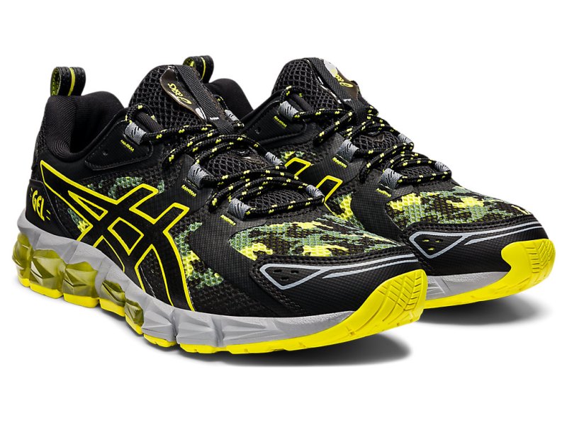 Men's Asics Gel-quantum 180 Sneakers Black/Sour Yuzu Canada | CA9478-544