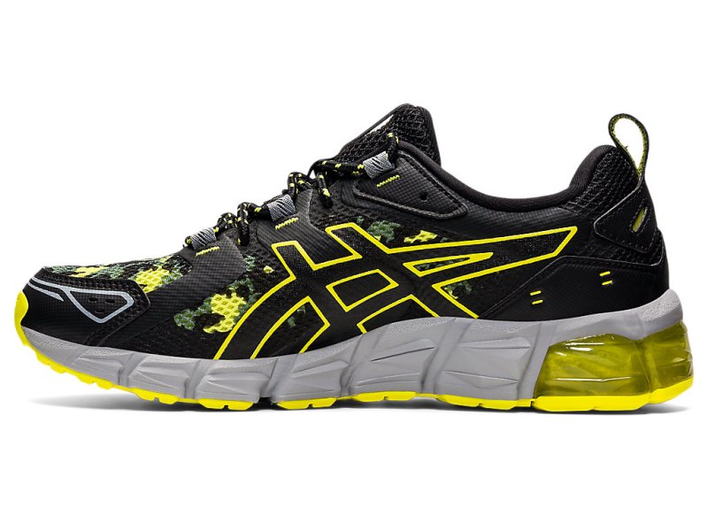 Men's Asics Gel-quantum 180 Sneakers Black/Sour Yuzu Canada | CA9478-544