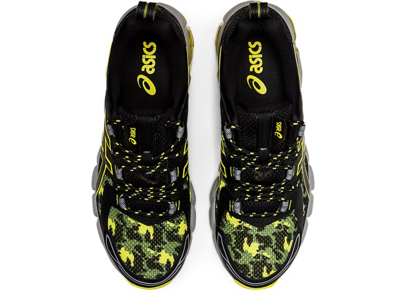 Men's Asics Gel-quantum 180 Sneakers Black/Sour Yuzu Canada | CA9478-544