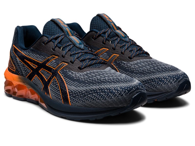 Men's Asics Gel-quantum 180 VII Sneakers French Blue/Lava Orange Canada | CA2428-947