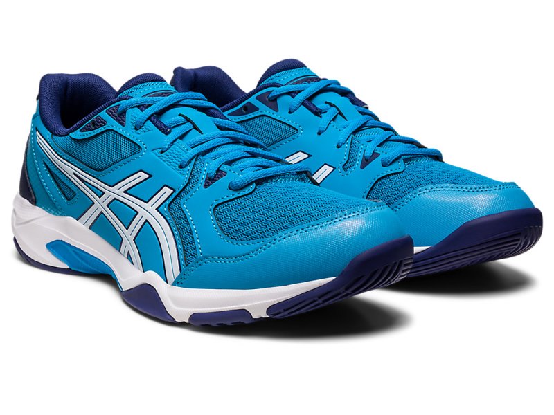 Men's Asics Gel-rocket 10 Volleyball Shoes Island Blue/White Canada | CA0351-482