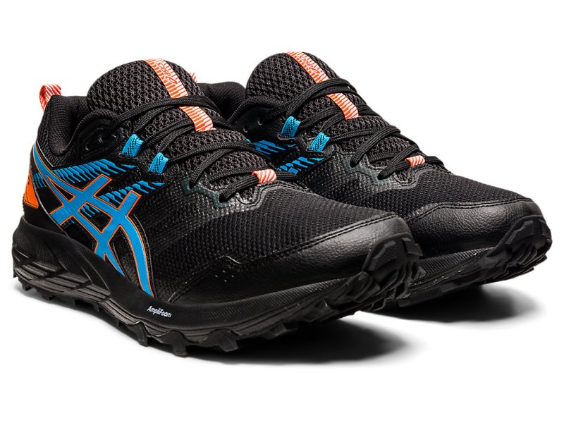 Men's Asics Gel-sonoma 6 Trail Running Shoes Black/Digital Aqua Canada | CA8650-606