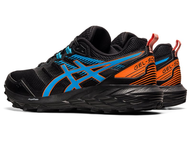 Men's Asics Gel-sonoma 6 Trail Running Shoes Black/Digital Aqua Canada | CA8650-606