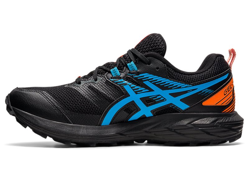 Men's Asics Gel-sonoma 6 Trail Running Shoes Black/Digital Aqua Canada | CA8650-606