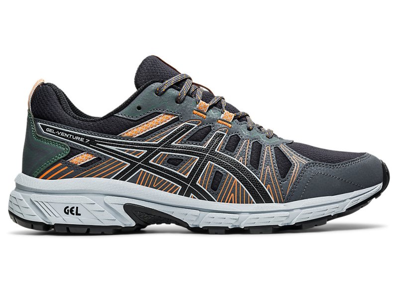 Men\'s Asics Gel-ventuRE 7 Trail Running Shoes Graphite Grey/Black Canada | CA3487-990