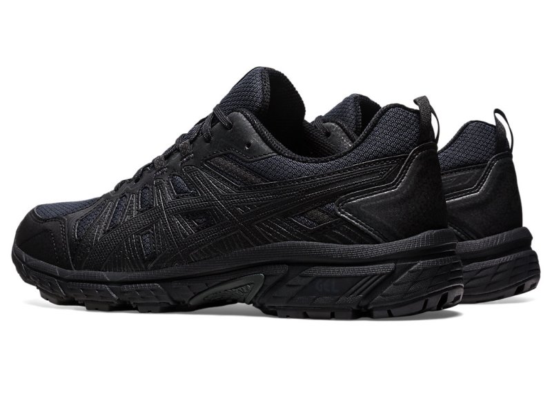 Men's Asics Gel-ventuRE 7 Trail Running Shoes Black/Black Canada | CA7873-633