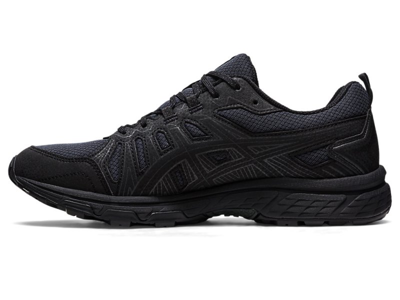 Men's Asics Gel-ventuRE 7 Trail Running Shoes Black/Black Canada | CA7873-633