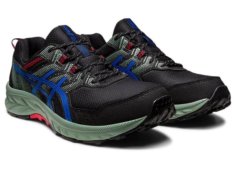 Men's Asics Gel-ventuRE 9 Running Shoes Black/Tuna Blue Canada | CA7832-274