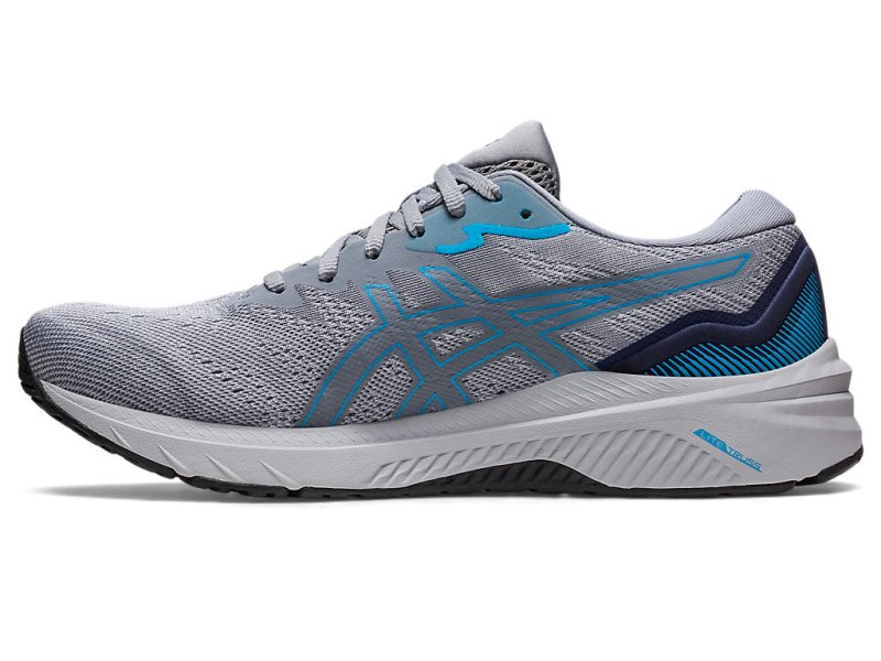 Men's Asics Gt-1000 11 Running Shoes Piedmont Grey/Indigo Blue Canada | CA1362-455