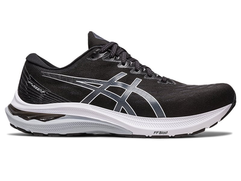 Men\'s Asics Gt-2000 11 Running Shoes Black/White Canada | CA4045-409