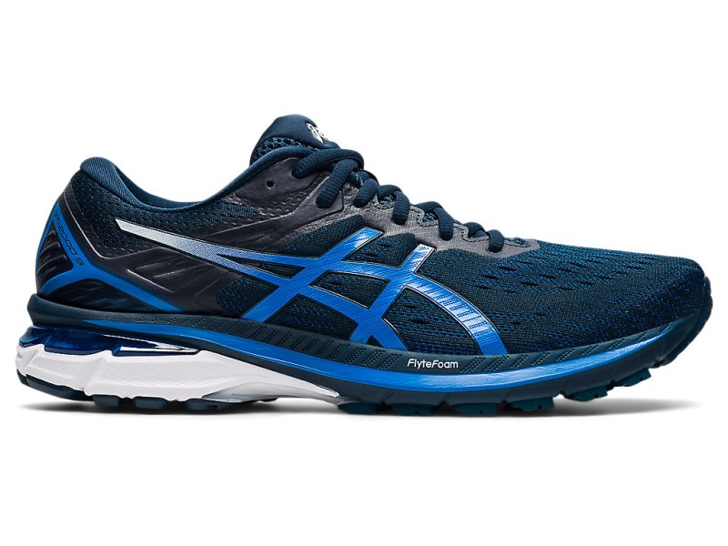 Men\'s Asics Gt-2000 9 Running Shoes French Blue/Electric Blue Canada | CA7838-533