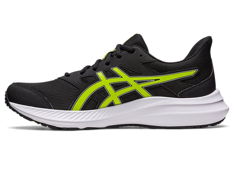 Men's Asics Jolt 4 Running Shoes Black/Lime Zest Canada | CA7718-635