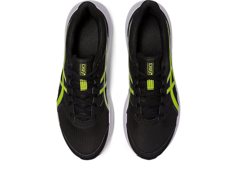 Men's Asics Jolt 4 Running Shoes Black/Lime Zest Canada | CA7718-635