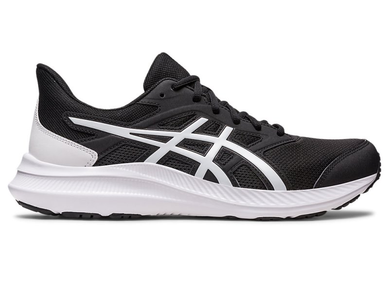 Men\'s Asics Jolt 4 Running Shoes Black/White Canada | CA6229-395