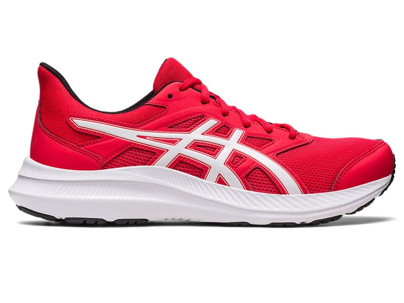 Men\'s Asics Jolt 4 Running Shoes Electric Red/White Canada | CA3207-086