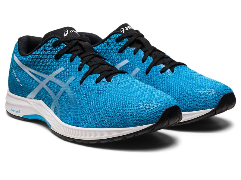 Men's Asics LyterACEr 4 Running Shoes Island Blue/White Canada | CA0008-310