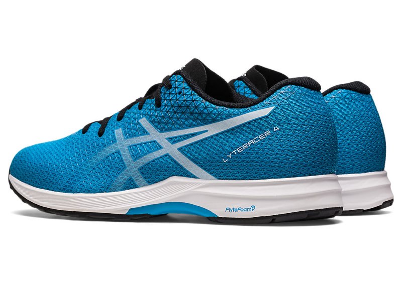 Men's Asics LyterACEr 4 Running Shoes Island Blue/White Canada | CA0008-310