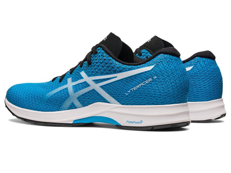 Men's Asics LyterACEr 4 Running Shoes Island Blue/White Canada | CA4785-101