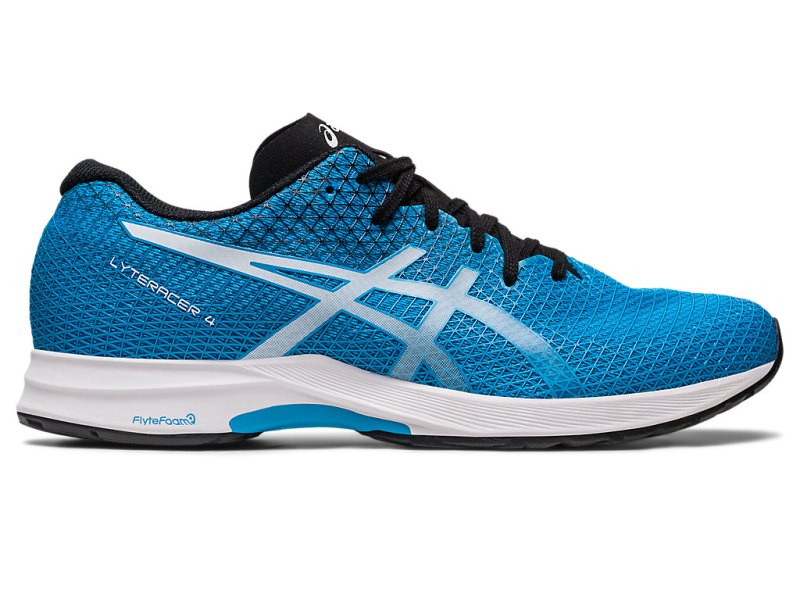 Men\'s Asics LyterACEr 4 Running Shoes Island Blue/White Canada | CA4785-101