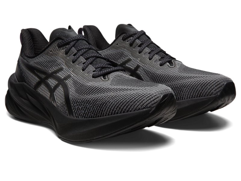 Men's Asics Novablast 3 LE Running Shoes Black/Graphite Grey Canada | CA2899-404