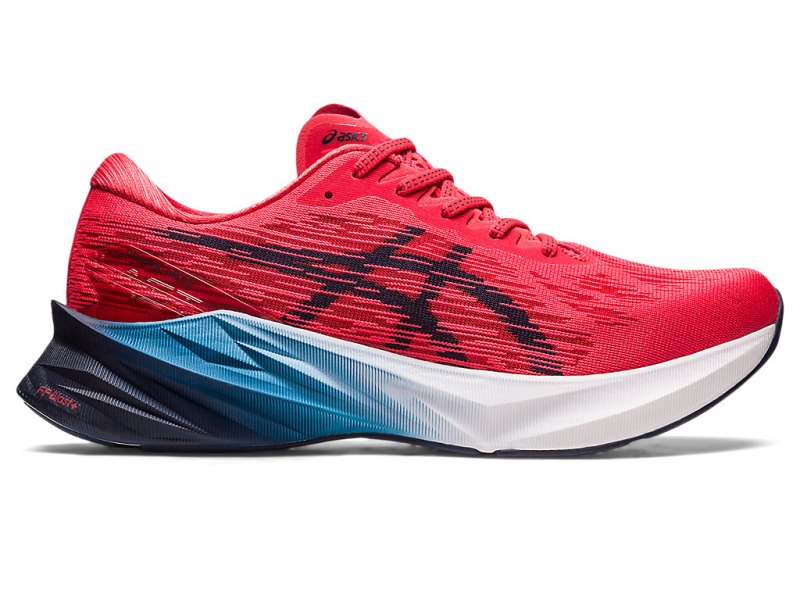 Men\'s Asics Novablast 3 Running Shoes Electric Red/Midnight Canada | CA7191-344