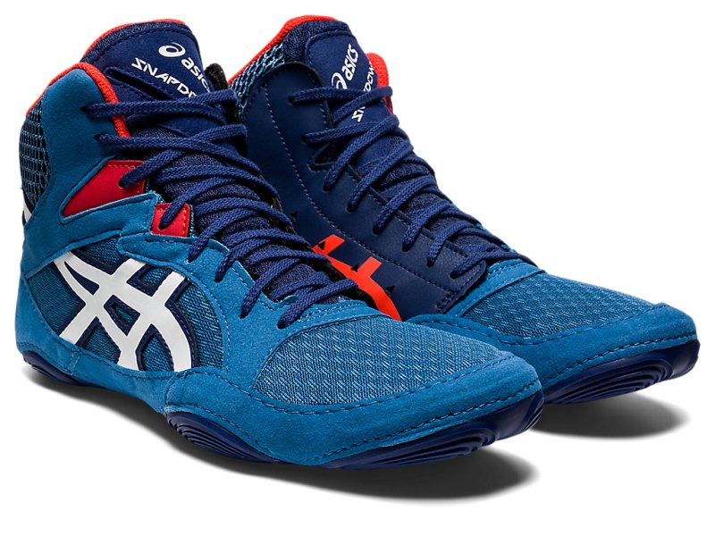 Men's Asics Snapdown 3 Wrestling Shoes Azure/White Canada | CA9739-284